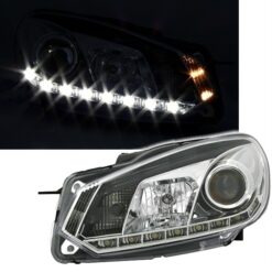Faróis LED Volkswagen Golf 6 Cromado