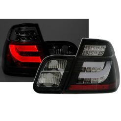 Farolins com Light Bar BMW Série 3 E46 98-01 Negro