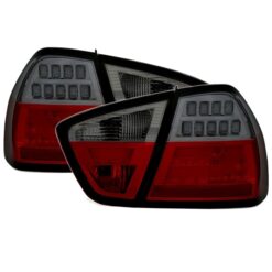 Farolins LED BMW Série 3 E90 Vermelho/Escurecido