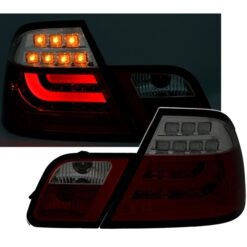 Farolins com Light Bar BMW Série 3 E46 Coupé 03-> Escurecido/Vermelho