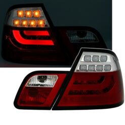 Farolins com Light Bar BMW Série 3 E46 Coupé 99-03 Cristal/Vermelho