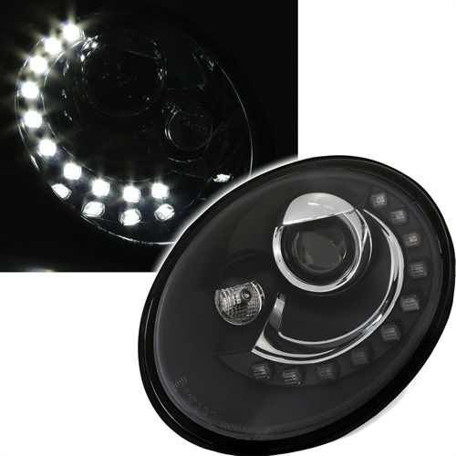 Faróis LED Volkswagen New Beetle 05-10 Negro