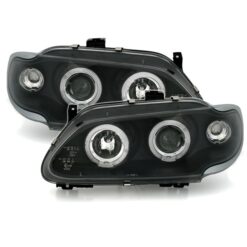 Faróis com Angel Eyes Renault Megane Negro