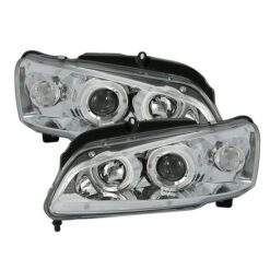 Faróis com Angel Eyes Peugeot 106 Cromado