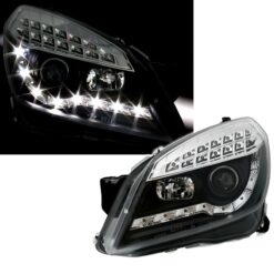 Faróis LED Opel Astra H Negro