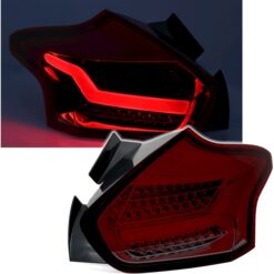 Farolins LED Ford Focus 3 Vermelho/Escurecido