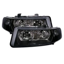 Faróis com Angel Eyes Seat Leon + Toledo 1M Negro