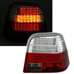 Farolins LED Volkswagen Golf 4 Vermelho/Cristal