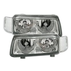 Faróis com Angel Eyes Volkswagen Passat 35i Cromado