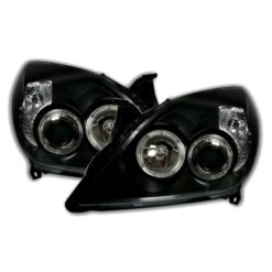 Faróis com Angel Eyes Opel Vectra C + Signum Negro