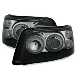 Faróis com Angel Eyes Volkswagen T5 Negro