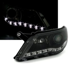 Faróis LED Volkswagen Tiguan 5N Negro