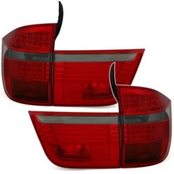 Farolins LED BMW X5 E70 Vermelho/Escurecido