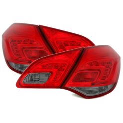 Farolins LED Opel Astra J Vermelho/Escurecido