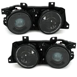 Faróis BMW Série 5 E34 + Série 7 E32 Negro