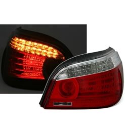 Farolins LED BMW Série 5 E60 Cristal/Vermelho