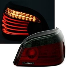 Farolins LED BMW Série 5 E60 Vermelho/Escurecido