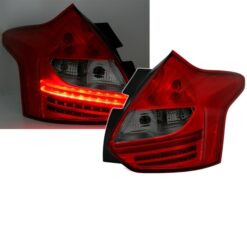 Farolins LED Ford Focus 3 Vermelho/Escurecido