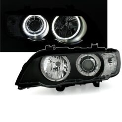 Faróis Xénon com Angel Eyes BMW X5 E53