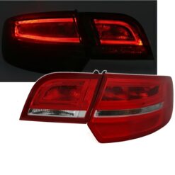 Farolins com Lightbar Audi A3 8PA Sportback Vermelho/Cristal