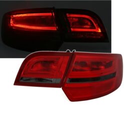 Farolins com Lightbar Audi A3 8PA Sportback Vermelho/Escurecido