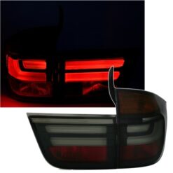 Farolins LED BMW X5 E70 Vermelho/Escurecido