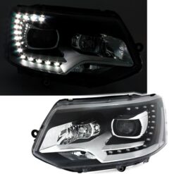 Faróis LED Volkswagen T5 Negro