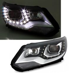 Faróis LED Volkswagen Tiguan 5N Negro