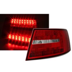 Farolins LED Audi A6 4F Vermelho/Cristal