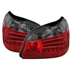 Farolins LED BMW Série 5 E60 Vermelho/Escurecido
