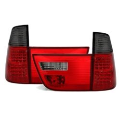 Farolins LED BMW X5 E53 Escurecido/Vermelho