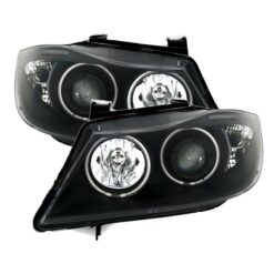 Faróis com Angel Eyes CCFL BMW Série 3 E90/E91 Negro