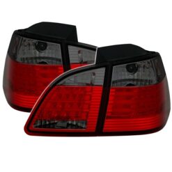 Farolins LED BMW Série 5 E61 Vermelho/Escurecido