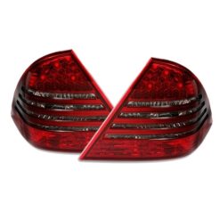 Farolins LED Mercedes Classe C W203 Escurecido/Vermelho