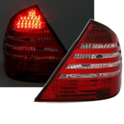 Farolins LED Mercedes Classe E W211 Cristal/Vermelho
