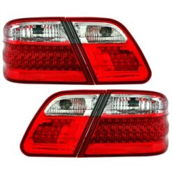 Farolins LED Mercedes Classe E W210 Cristal/Vermelho