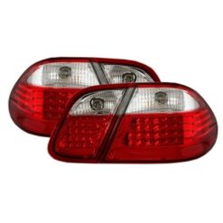 Farolins LED Mercedes CLK W208 Cristal/Vermelho