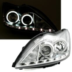 Faróis LED Ford Focus 2 Cromado