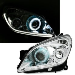 Faróis com Lightbar Opel Astra H Cromado