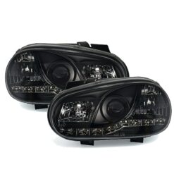 Faróis LED Diurnos Volkswagen Golf 4 Negro