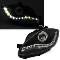 Faróis LED Seat Altea + Leon 1P + Toledo Negro