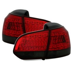 Farolins LED Volkswagen Golf 6 Vermelho/Escurecido