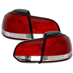 Farolins LED Volkswagen Golf 6 Cristal/Vermelho PL