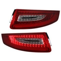 Farolins LED Porsche 911 997 Vermelho/Cristal