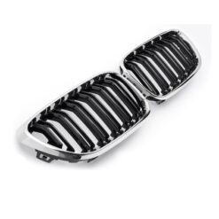 Grelhas Frontais Duplas BMW Série 2 F22/F23/F87 Preto Cromado