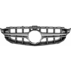 Grelha Frontal Mercedes Classe C W205 Cromado/Preto Brilhante Tipo AMG