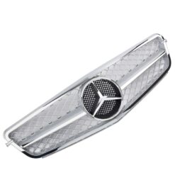 Grelha Frontal Mercedes Classe C W204 Tipo C63 Cinza/Cromado