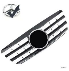 Grelha Frontal Mercedes Classe E W210 Preto/Cromado