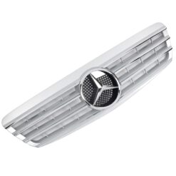 Grelha Frontal Mercedes Classe S W220 (98-02) Cinza/Cromado