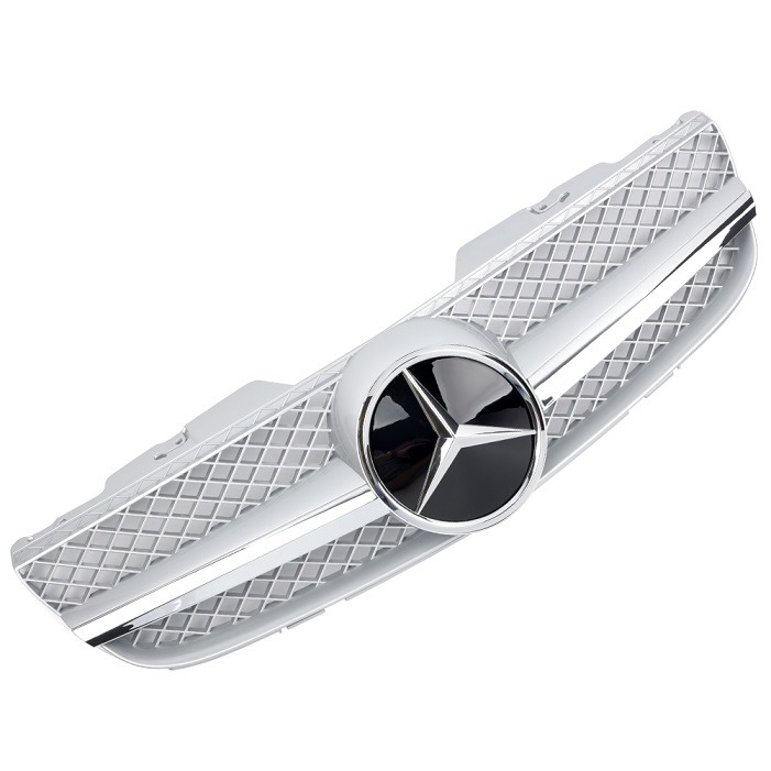 Grelha Frontal Mercedes SL R230 (06-08) Cinza/Cromado